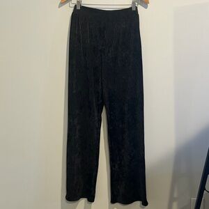 Blue Blush Black Pleated Pants